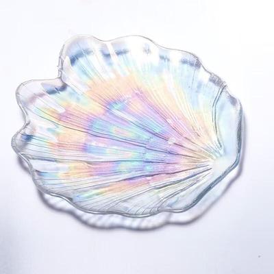 Piatto a Guscio in Vetro Iridescente ZISIZ