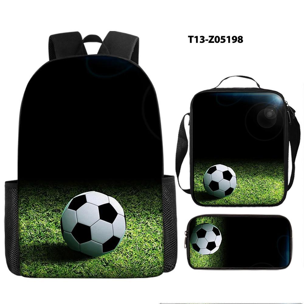Football Backpack Student School Bag Painted Printing Anti-splashing