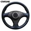 CARDAK Zwarte Kunstlederen Stuurwielhoezen voor Toyota RAV4 1998-2003 Celica 1998-2005 Corolla (ONS) 2003