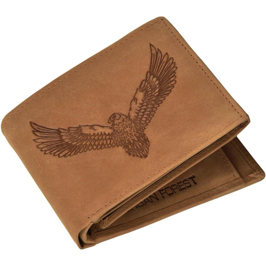 Lässige, formelle und trendige RFID-Geldbörse aus echtem Leder für Herren – normale Größe  (6 Kartenfächer)