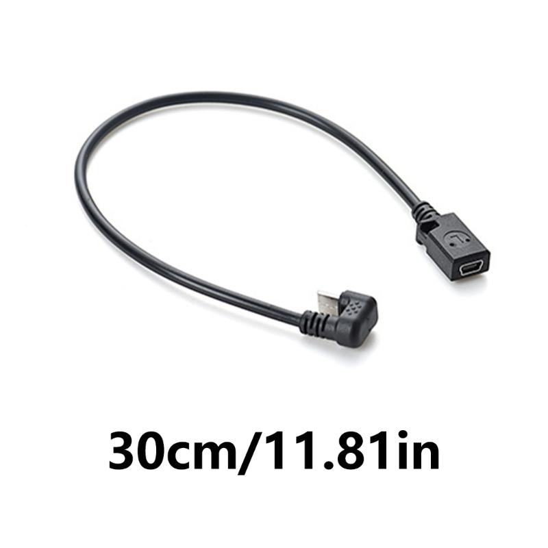 Mini USB 5Pin Female to Type C Male Data Cable for Mobile Gaming and Tablet Charging 30cm Long
