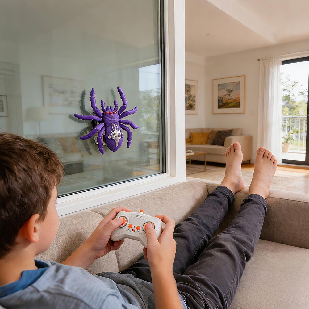 Spider Gecko Remote-Controlled Toy Wall Climbing Robot Rc Car With Led Eyes Animal Bionic Toy Electric Kid Halloween Toy