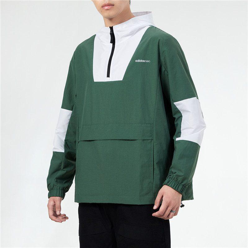 Adidas Jackets Men's Green Hooded Moderate Instructor H55264