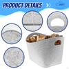 Collapsible Felt Storage Basket Shelf Organizer Box Large 4mm Thick Laundry for Clothing,