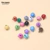 14mm Candy Color Bells: DIY Single-Tone Painted Christmas Ornaments & Colorful Keychain Accessories