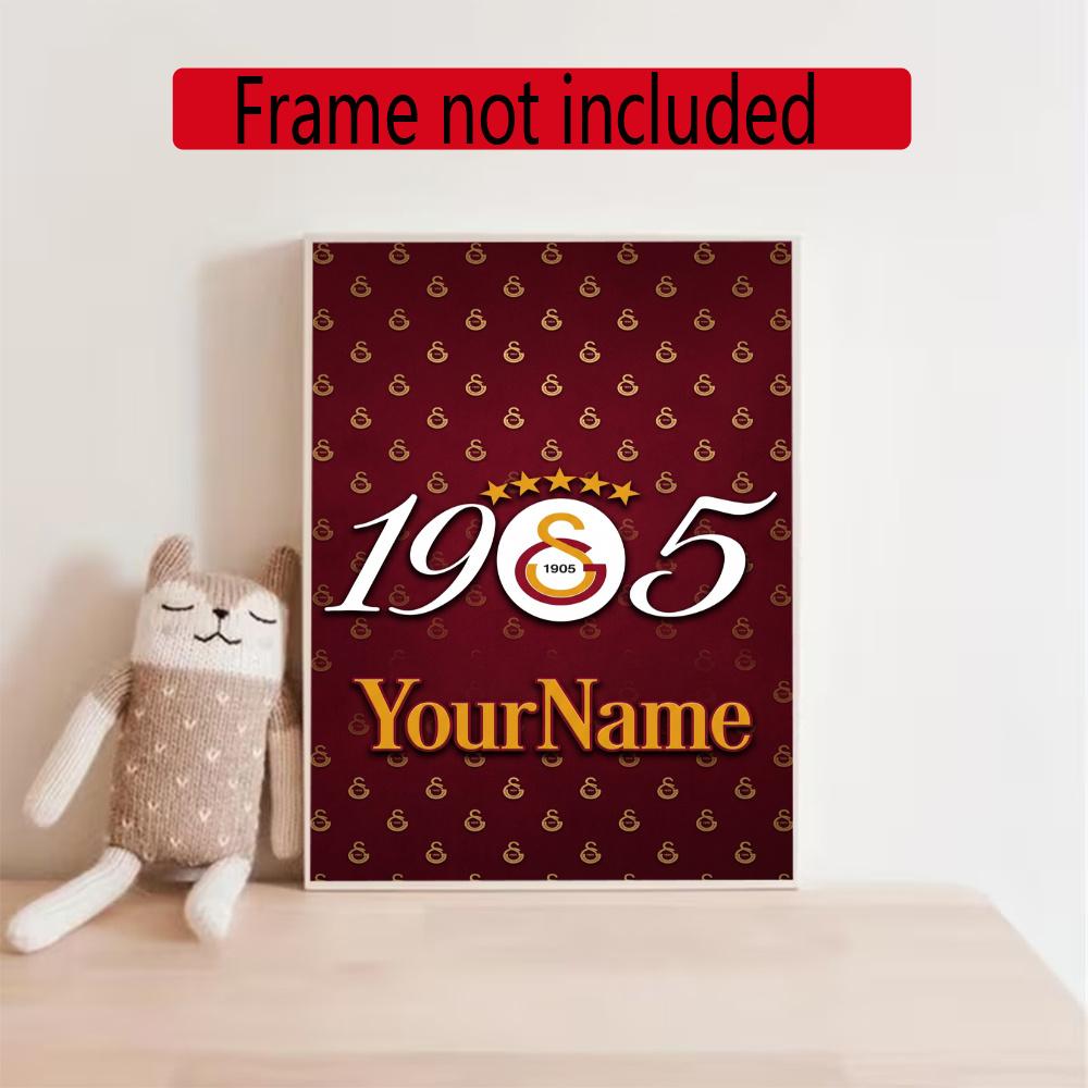Galatasaray Personalized Name Round Diamond Painting Kit Diamond Embroidery Painting Rhinestones Mosaic Frameless Handwork Decoration Arts
