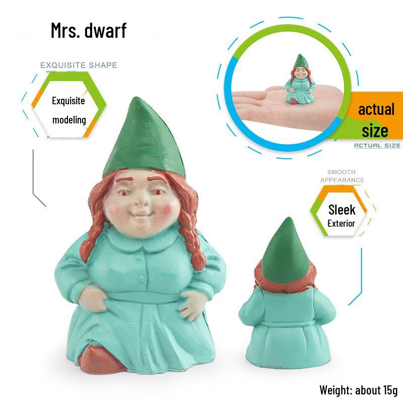 Cross-border Christmas Elf & Goblin Figure Set for Micro-landscape Decoration and Garden Ornament