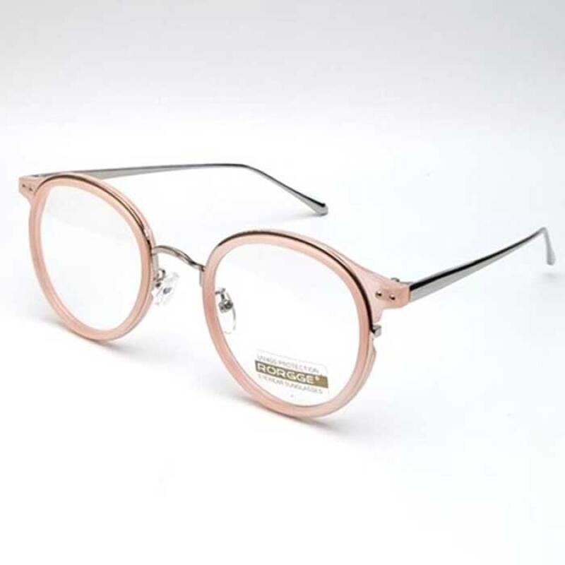 My Style SIMPLE Round Horn-Rimmed Glasses Frame 4 Colors 1822753 Black Hopi