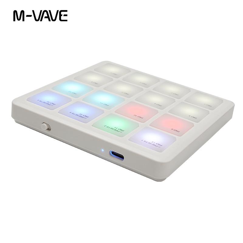 Taşınabilir RGB MIDI Davul Pad DJ Klavye Kontrolcüsü