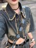 2025 Autumn American Retro Brushed Denim Jacket & Niche Design Workwear Pants