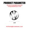 VW Car Accessories Metal Nickel Badge Interior Sticker Auto Decoration For Volkswagen GTI Golf Polo Passat VW CC Tiguan Jetta Taigo EP1