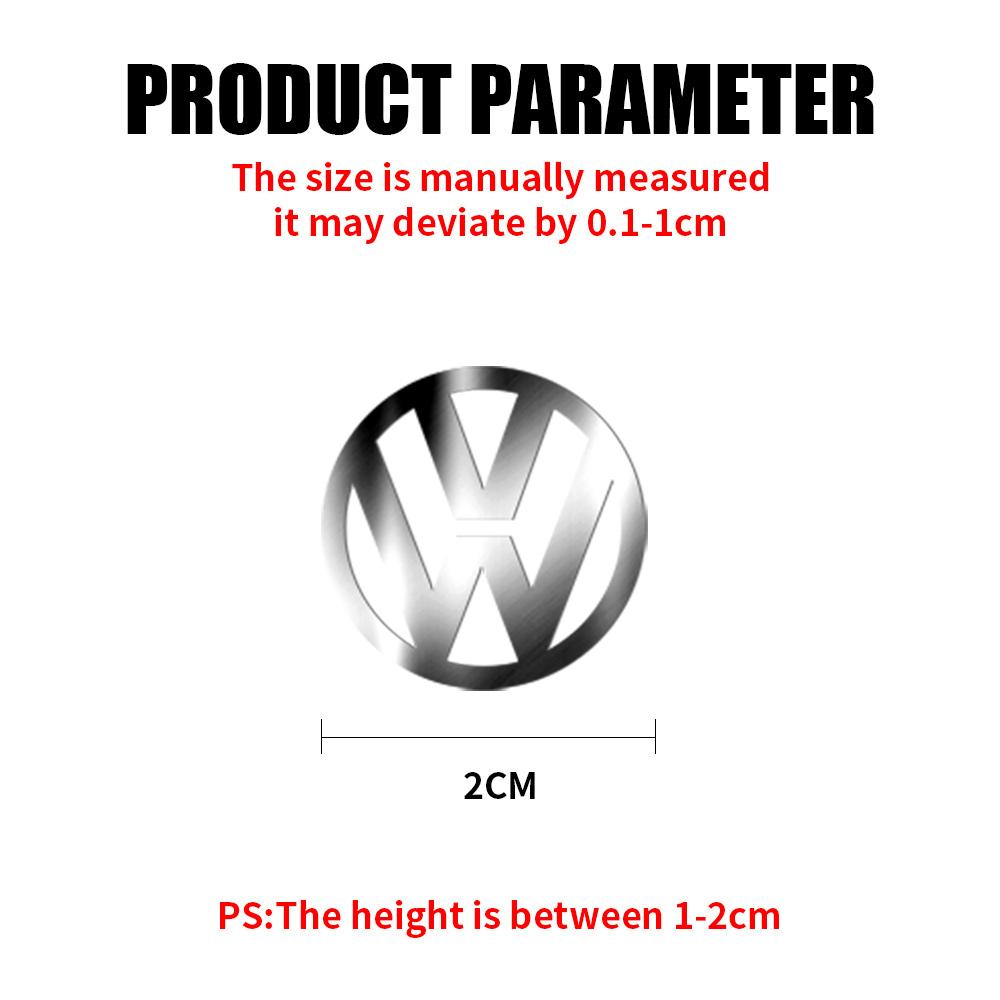 VW Car Accessories Metal Nickel Badge Interior Sticker Auto Decoration For Volkswagen GTI Golf Polo Passat VW CC Tiguan Jetta Taigo EP1