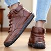 New  Autumn Handmade Leather Women Boots Design Sneakers Man Breathable Casual Softer Shoes Men Ankle Boots Outdoor Boats
