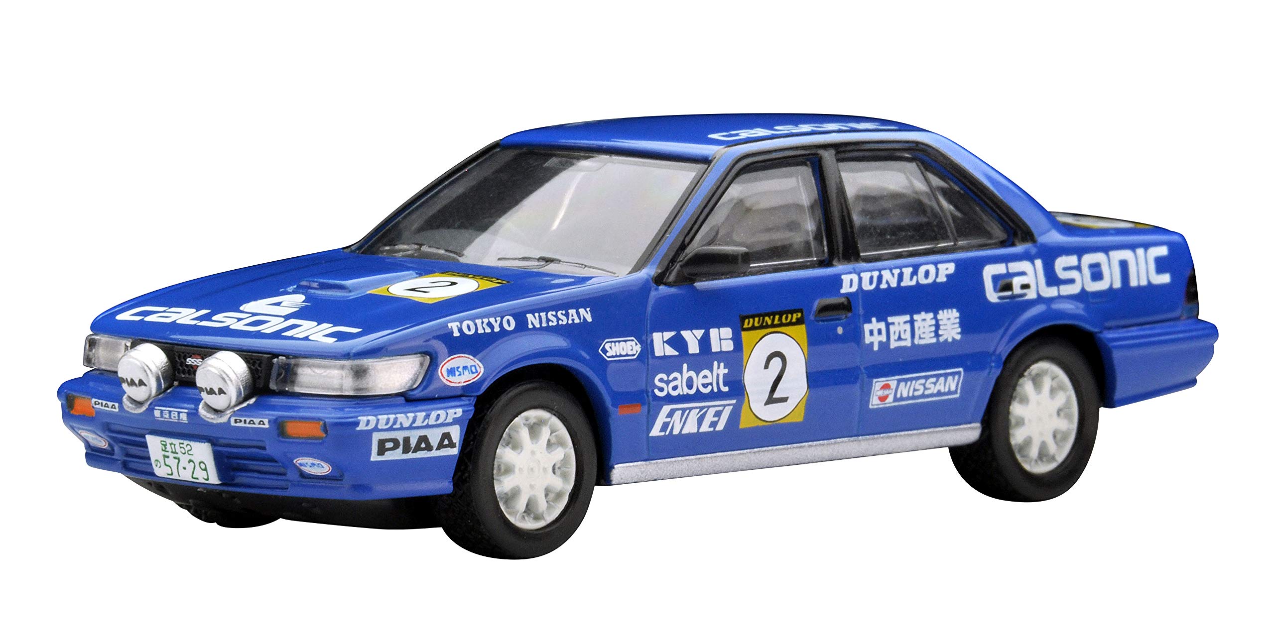 

Tomica Limited Vintage Neo масштаб Nissan Bluebird Team Calsonic 1989 All Japan Rally Spec 1/64 TLV-N185c SSS-R #2 (Собранная модель) синий