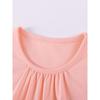 Sweet and Cute Style Girls' Dress Summer Pink Bow Print Kidsren's Short-Sleeved Mid-Length Skirt Knitted Skirt
