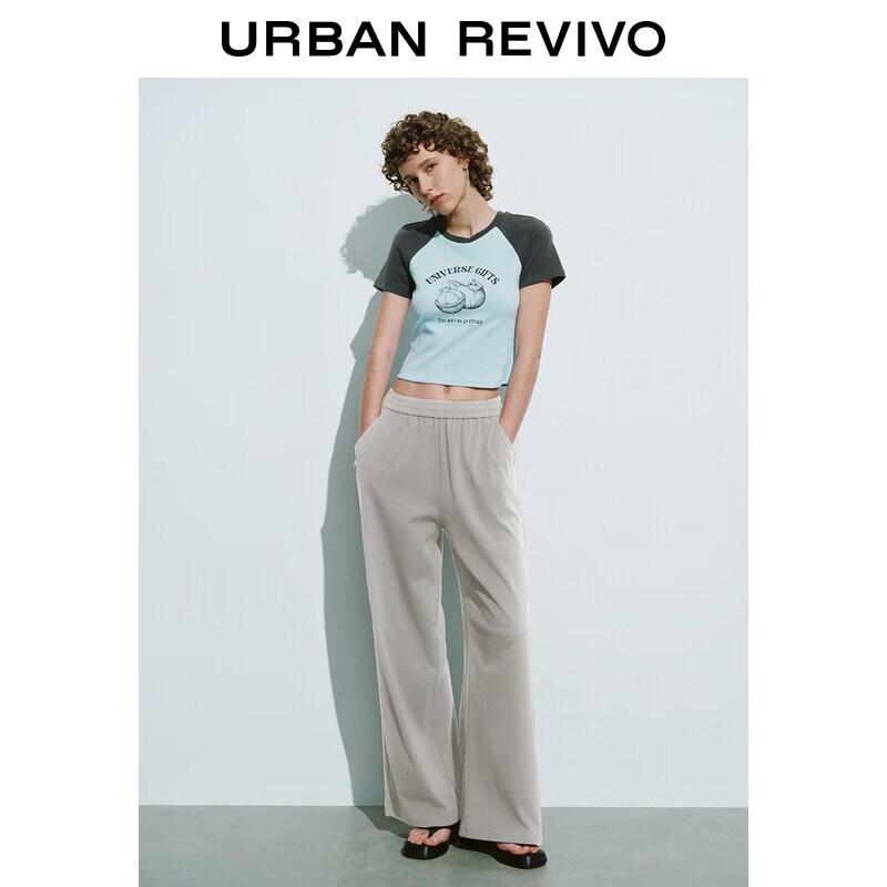 UR2026 Women s Casual Relaxed Wide-Leg Pants XS