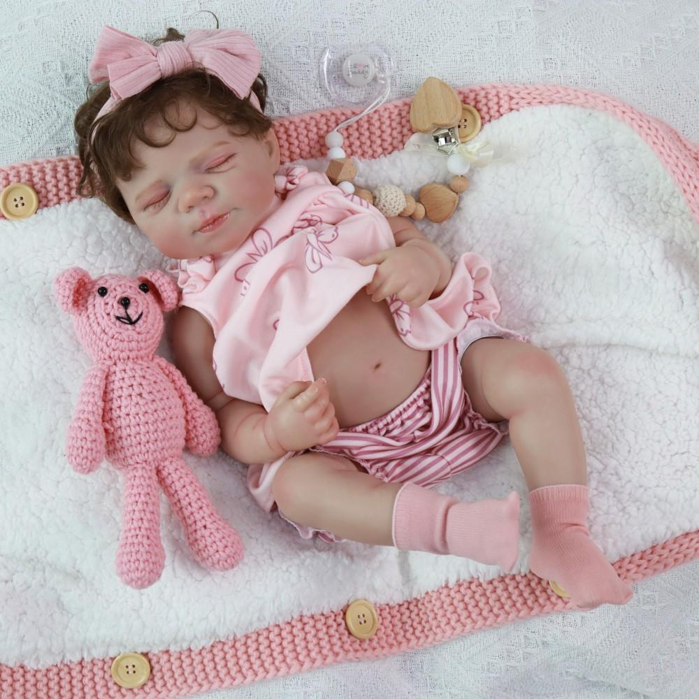 Neues Reborn-Baby aus Vollvinyl, Pascale, 50 cm, Reborn-Baby aus Vollvinyl