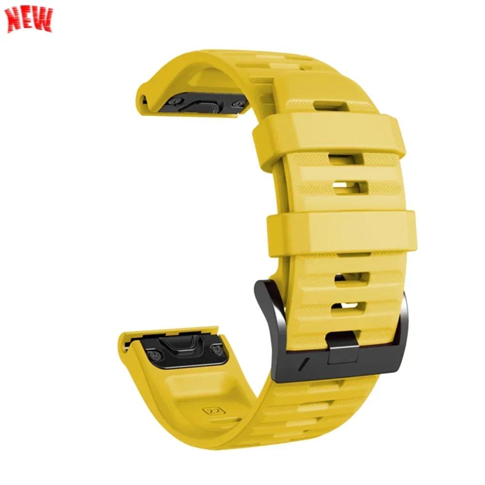 Cinturino in Silicone da 26mm 22mm Per Garmin Fenix 8 E 7 7X Pro 5 5X Plus 6 6X Pro Epix Gen 2 Cinturino Tactix 8 7/Enduro 3 Braccialetto QuickFit