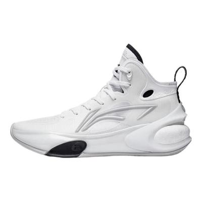 Li Ning YuShuai 17 Comfortable Abrasion Resistant High Top Basketball Shoes Men's Black White ABAT043-4