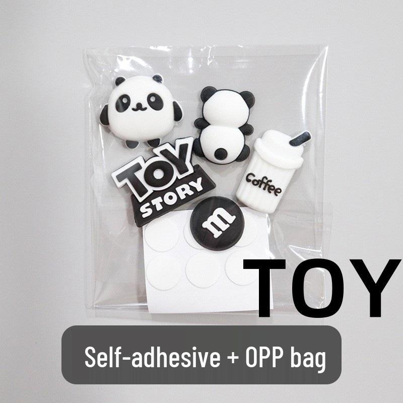 3D Cartoon Water Cup Sticker: Soft Glue Decoration, Mixed Style DIY, No-Trace Adhesive, Cute Phone Case, Refrigerator Magnet