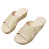 Summer large size slippers women's 2025 summer new hemp rope bottom hollow breathable surface thick bottom cool slippers