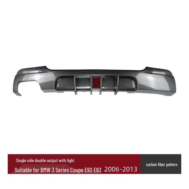 Compatible BMW 3 Series Coupe E92/E93 M Sport Rear Bumper Spoiler Lip for Tail Modification.