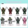 Building Power Armor Block Models With Small Particles For Childrens Diy Gift