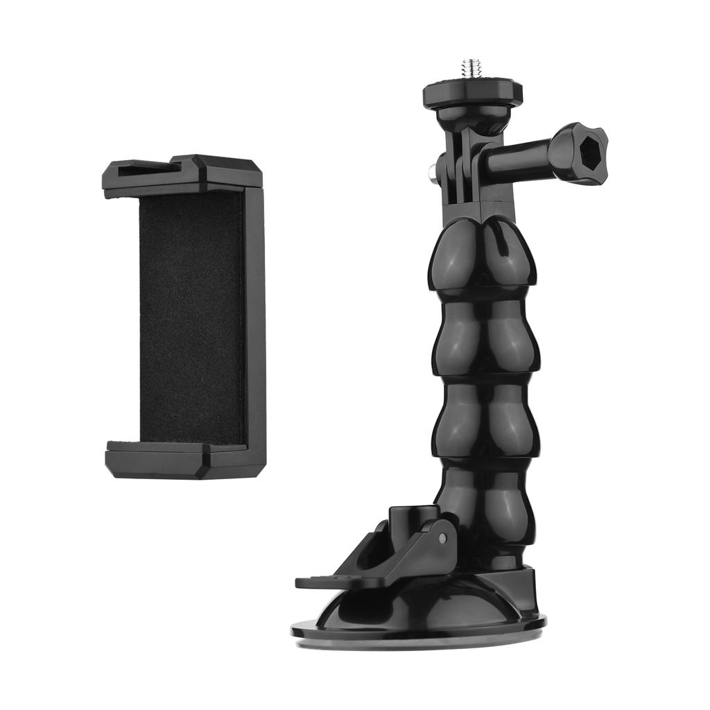 16cm 6.3in Flexible Suction Cup Mount Windshield Suction Cup Phone Mount 360 degrees Rotatable 1 4 Inch Screw Connector
