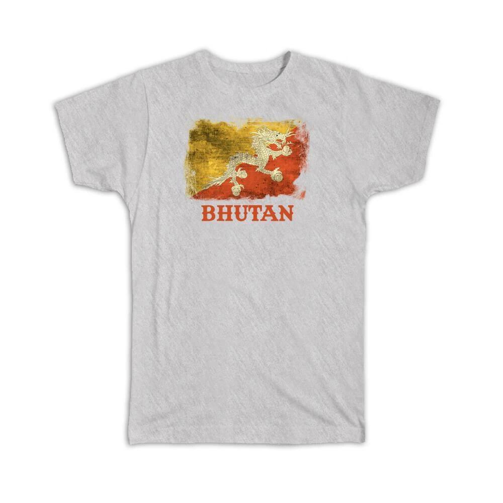 

Gift T-Shirt : Bhutan Bhutanese Flag Asia Asian Country Souvenir Patriotic S