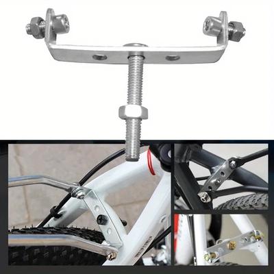 1/6 Stück Fahrradgepäckträger Hinten Umbau Hinterradtaschenhalter Verbinder Sattelstützadapter für Fahrradgepäckträger-Montageumwandlung