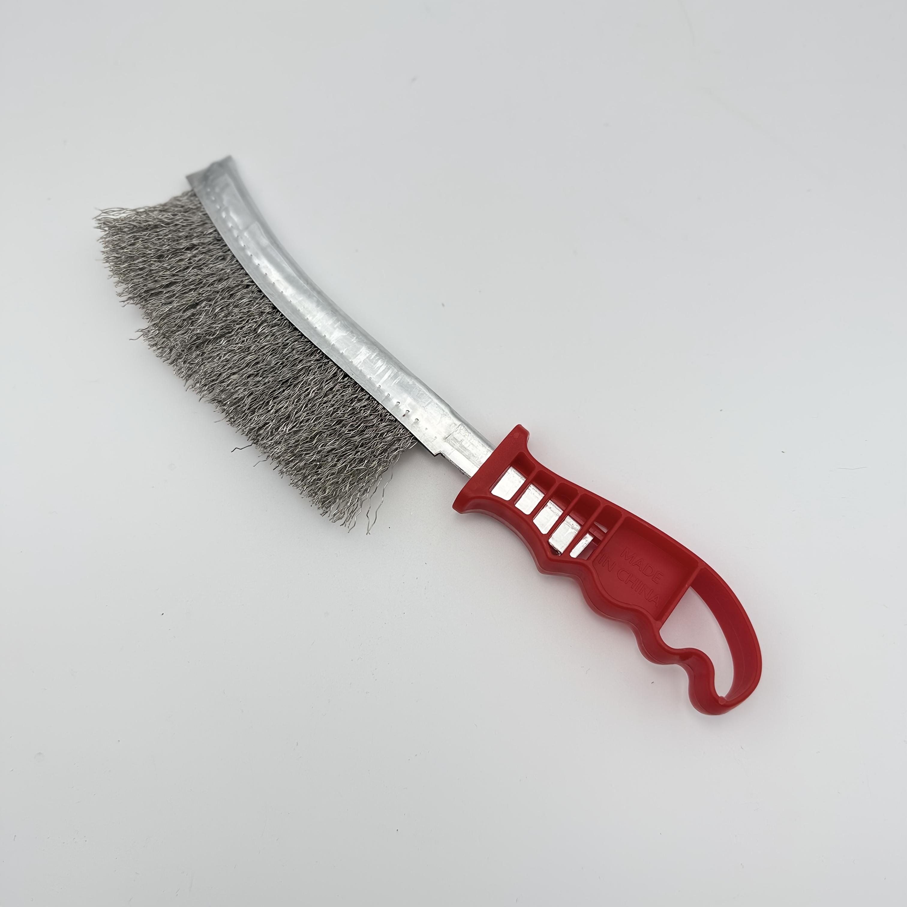 

1pc Heavy-Duty Wire Brush Manual Rust and Paint Removal Tool, No Electricity Needed, Durable Handle, Ideal for Home Cleaning