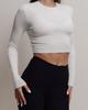 Longsleeve Women's Dilvin 31236 S White