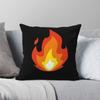 Ikon med ild Flamme Enkel Firkantet Putetrekk Polyester Lin Fløyel Trykt Dekorasjon Putetrekk Sofa Sittepute Trekk
