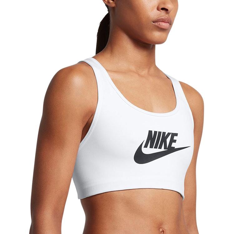 Nike Women's Swoosh Logo Training Sports Bra White 899371-100