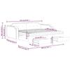 VidaXL Daybed with Trundle and Drawers Light Grey 100x200 Cm Fabric 3197693