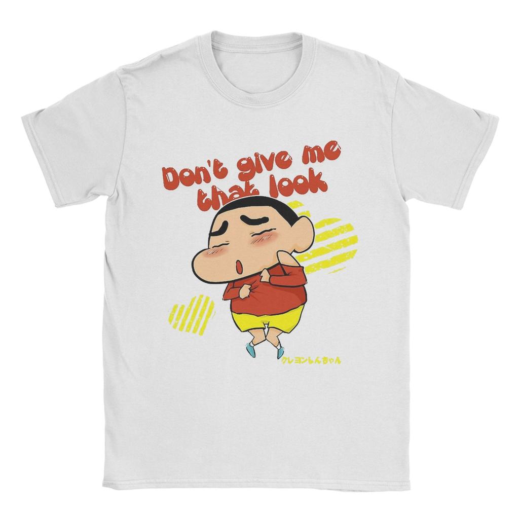 Leisure Crayon Shinchan Cute T Shirt Unisex Oneck Short Sleeve Tops Cotton Summer Clothing
