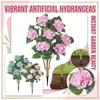 1pc3ft   Simulation Hydrangea Potted Plant Outdoor Garden Decoration Artificial Flower Tree Artificial Plant Ground Insert