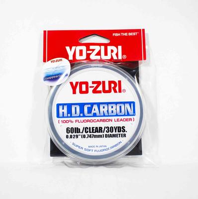 Yo Zuri Duel HD Carbon Fluorkohlenwasserstoff 30 Yards 60 lb R894-CL (0948)