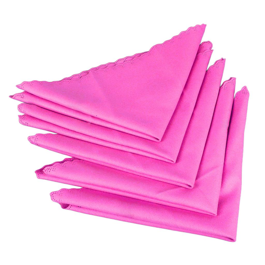 5 Stück Klavierreinigungstuch Musikinstrumenten Poliertuch für Gitarre Bass Violine Rosenrot