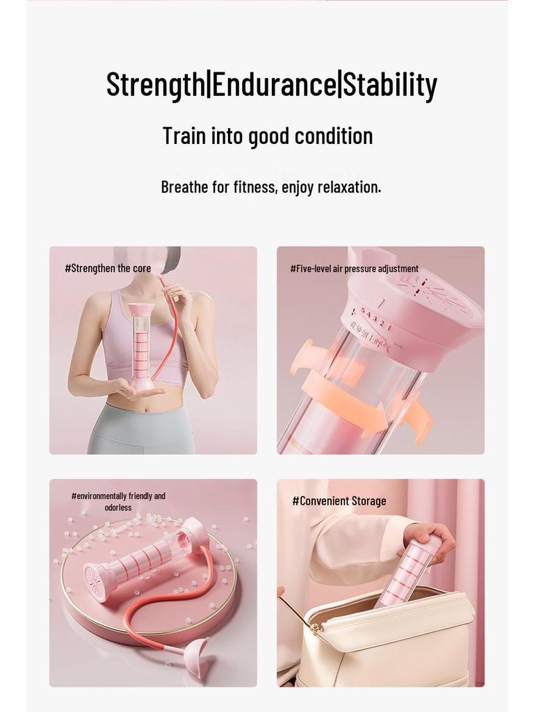 Abdominal Breathing Trainer: Dumbbell for Lung Capacity and Core, Pelvic Floor, and Abdominal Muscle Exercise