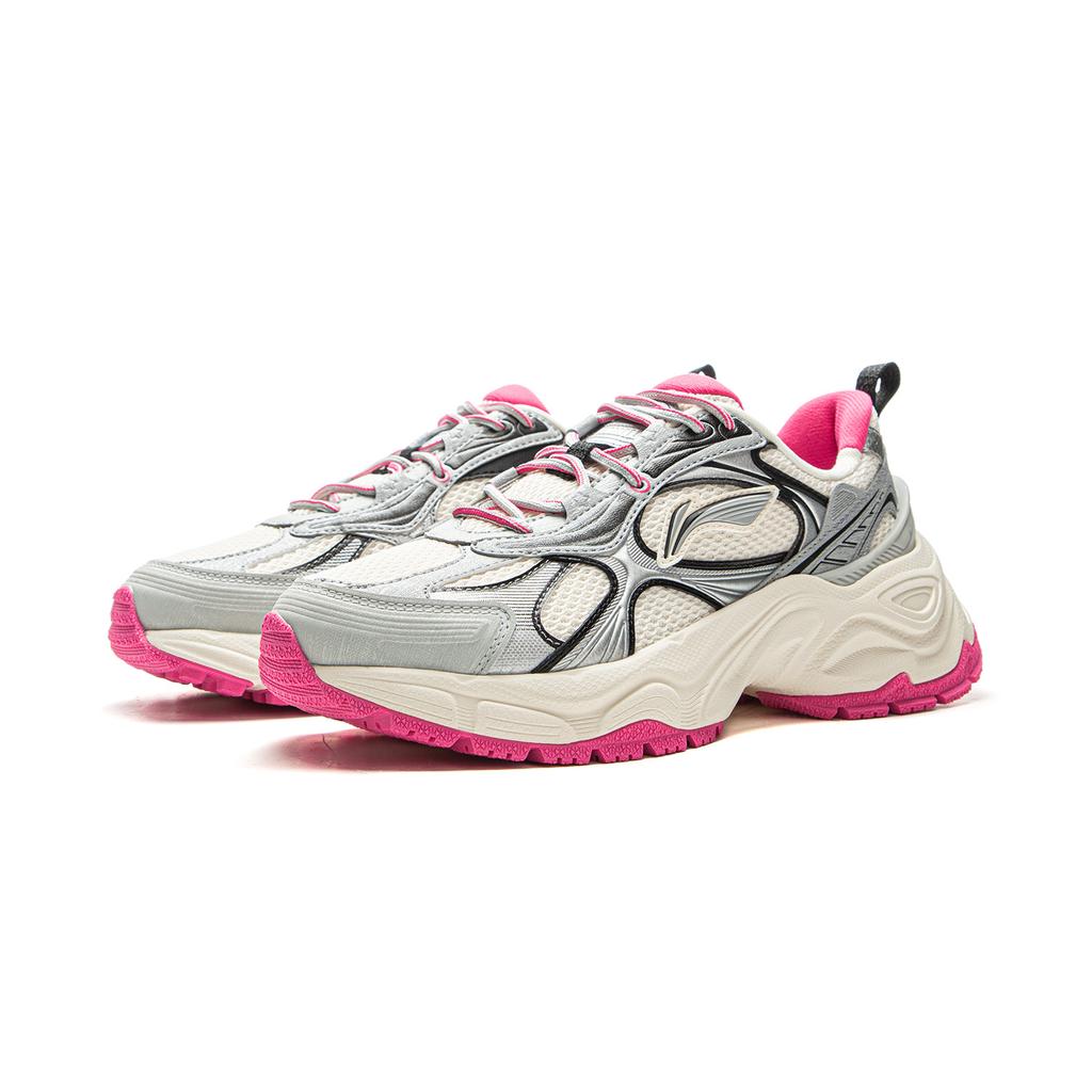 Li Ning Star Ring Y2K Soft Retro Fashion Versatile Height Increasing Non-Slip Wear-Resistant Breathable Low-Top Casual Shoes AGCV356-4