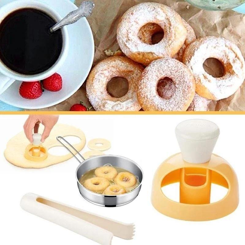 Creative DIY Home Hotel Dessert Baking Abrasive ABS Pastry Donuts Making Molds Baking Tools Cake Moulds