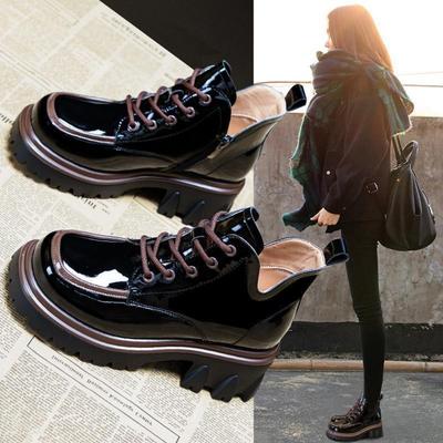 Nouveaux Mocassins de Mode Chaussures pour Femmes Luxe Designer Plateforme Semelle Épaisse Chaussures Augmentant la Hauteur Lacets Slip On Chaussures Habillées