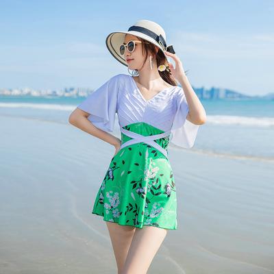 Creative Design Swimsuit Women's High Waist Swimming Pool One Piece Swimsuit Comfortable and Elegant Swimwear