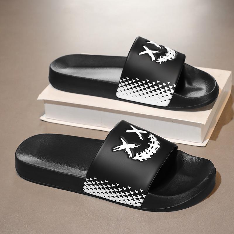 2026 Trendy Couple Style Beach Slippers with One Strap - European and American Large Size