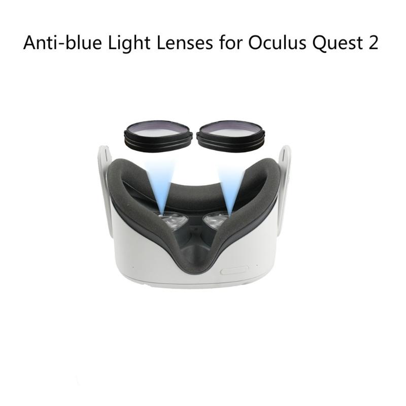 1Pair Black Eyeglass Magnetic Frame for  2 VR Anti-blue Light Lens Anti-blue Glasses for tection