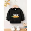 European Sizes A Brightly Colored Print Pattern, a Comfortable And Skin-Friendly Round-Neck Sweatshirt for  Kids, Perfect for Everyday Wear