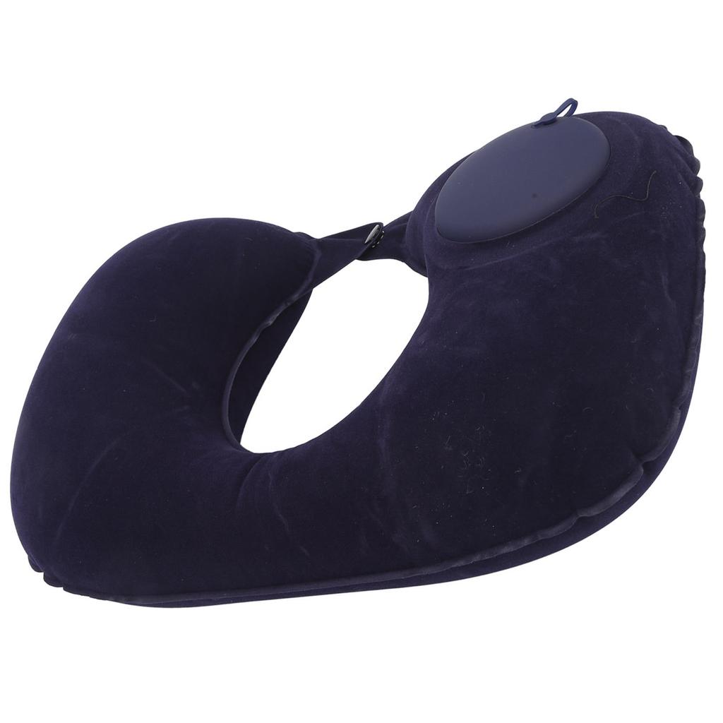 U Shape Pillow Press Inflatable Soft Head Rest Cushion Cervical Protection for Car Office
