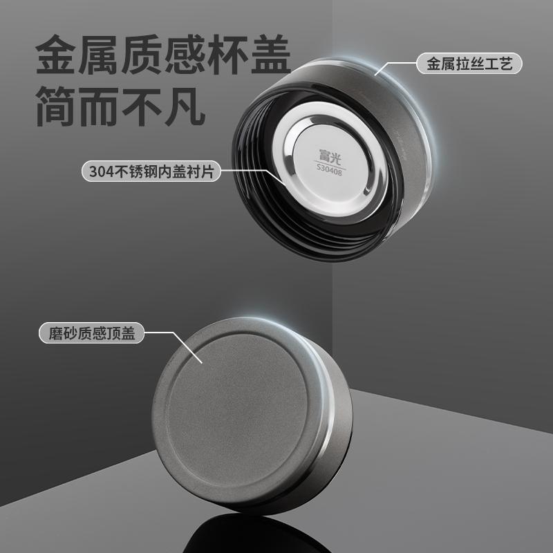 Fuguang Double-Layer Glass Cup with Lid
