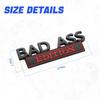 Bad Ass Edition Emblem for Car, Auto Fender Bumper Hood Trunk Door 3D Badge Sticker Decal, Automotive Exterior Decoration Replacement Accessories,